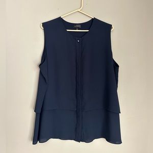 The Limited Navy Sleeveless Blouse